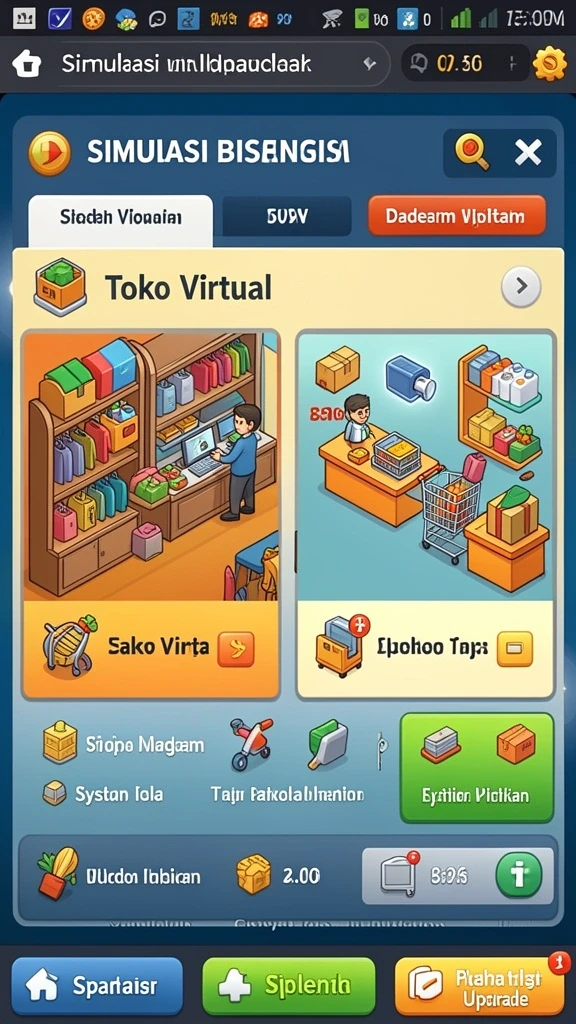 eos77 - Tampilan menu utama yang menarik dan mudah dinavigasi.