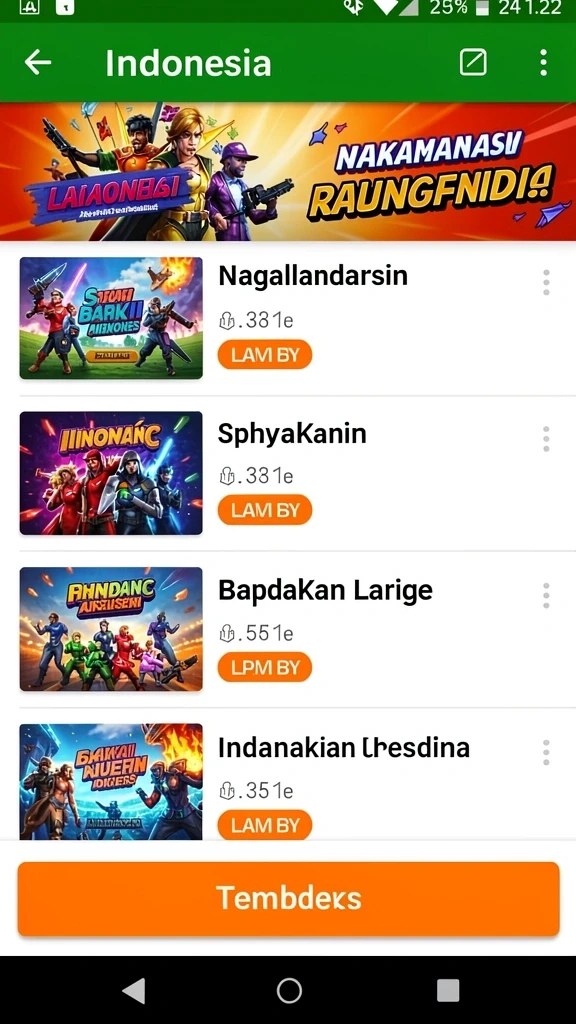 lunatogel - Tampilan antarmuka yang user-friendly dan menarik.