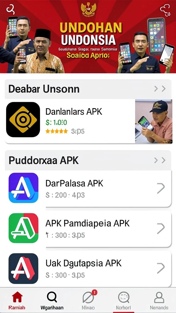okwin - Tampilan antarmuka yang bersih dan mudah dinavigasi.
