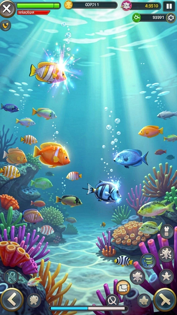 rezixo - Pengaturan level yang penuh warna dan detail.